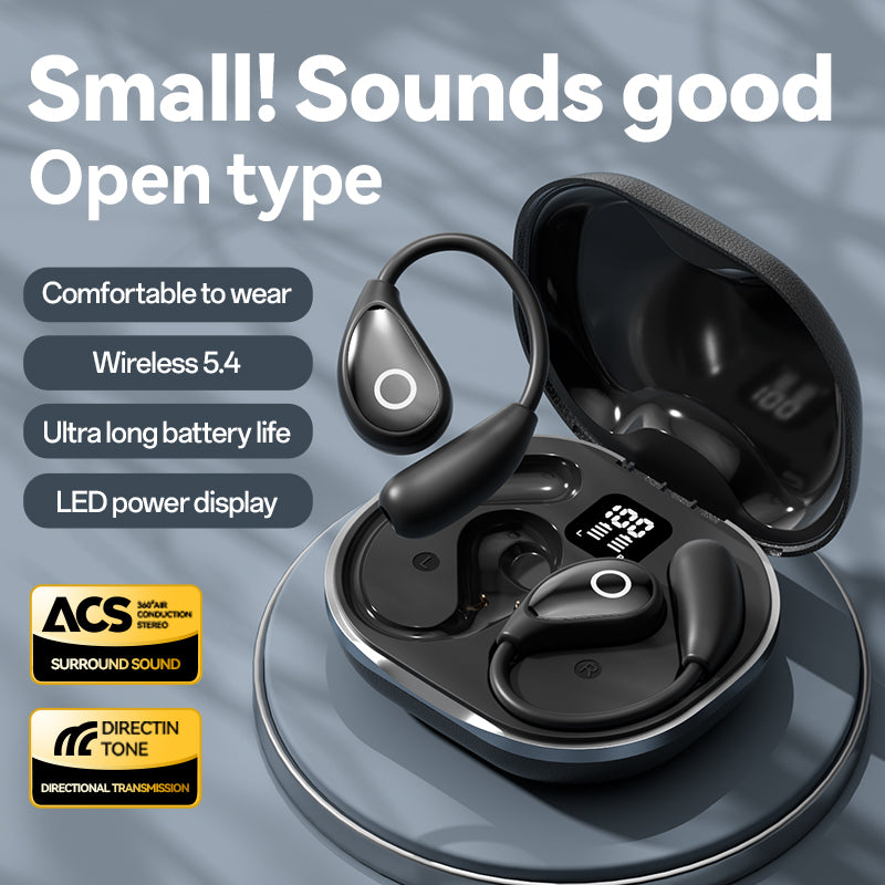 M95 Open-Ear Wireless Bluetooth 5.4 Headphones – Over-Ear Sport Earbuds with Air Conduction, HiFi Stereo & Long Battery Life for Running & Workout.