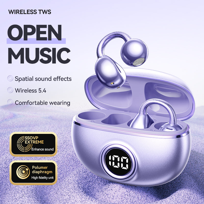 M97 In-ear Design Wireless Earphone with Real-time Translation, Noise Cancelling, Bone Conduction Earbuds with Charging Case, Bluetooth-compatible for Sports, Gaming, Calling