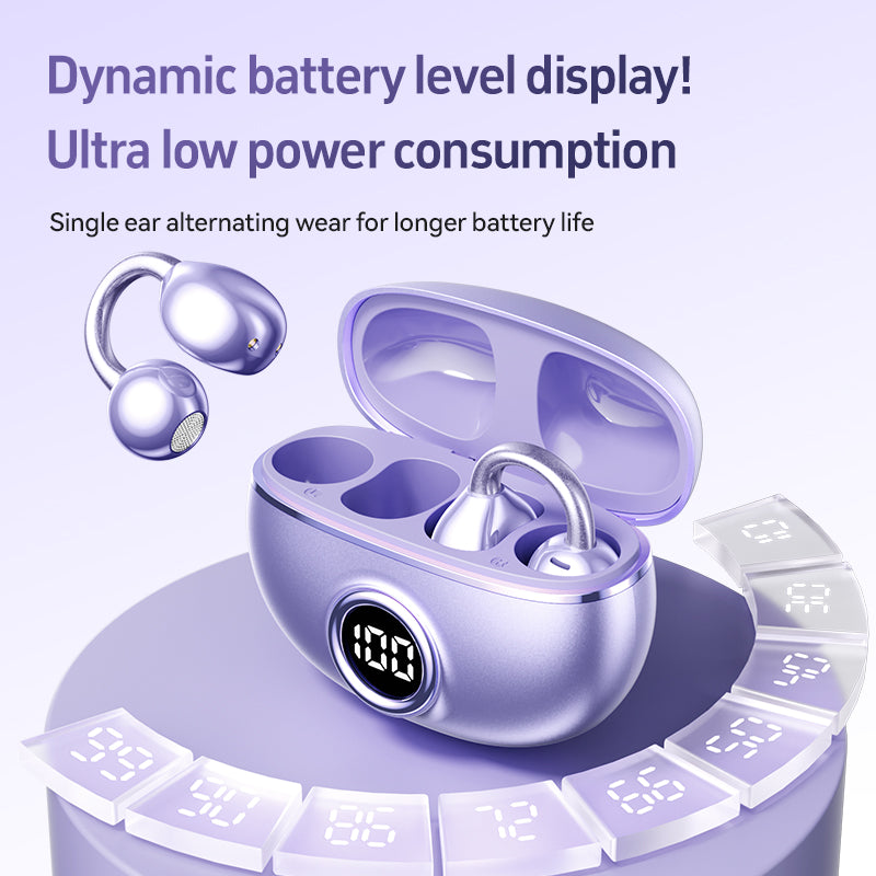 M97 In-ear Design Wireless Earphone with Real-time Translation, Noise Cancelling, Bone Conduction Earbuds with Charging Case, Bluetooth-compatible for Sports, Gaming, Calling