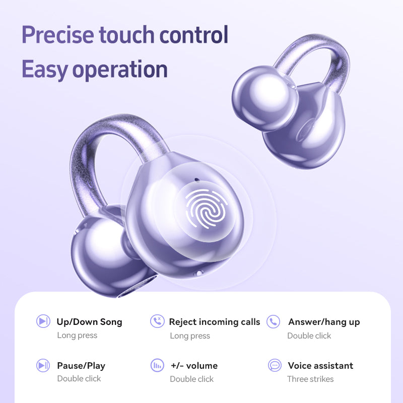 M97 In-ear Design Wireless Earphone with Real-time Translation, Noise Cancelling, Bone Conduction Earbuds with Charging Case, Bluetooth-compatible for Sports, Gaming, Calling