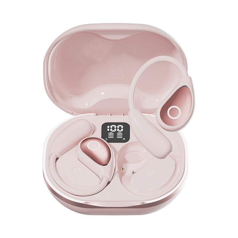 M95 Open-Ear Wireless Bluetooth 5.4 Headphones – Over-Ear Sport Earbuds with Air Conduction, HiFi Stereo & Long Battery Life for Running & Workout.