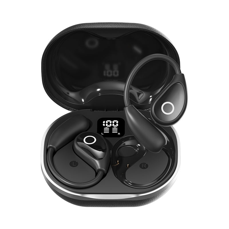 M95 Open-Ear Wireless Bluetooth 5.4 Headphones – Over-Ear Sport Earbuds with Air Conduction, HiFi Stereo & Long Battery Life for Running & Workout.
