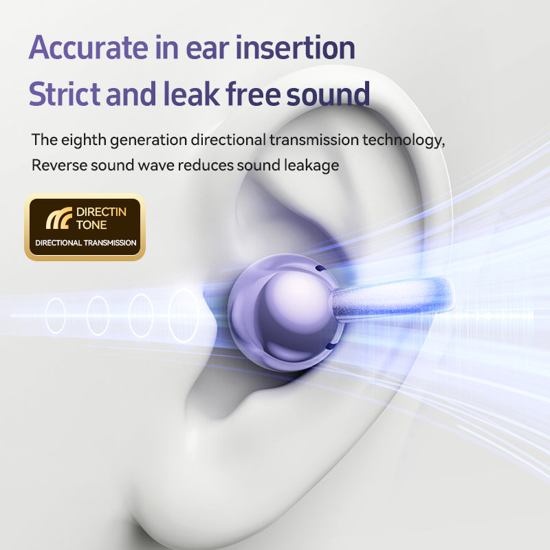 M97 In-ear Design Wireless Earphone with Real-time Translation, Noise Cancelling, Bone Conduction Earbuds with Charging Case, Bluetooth-compatible for Sports, Gaming, Calling