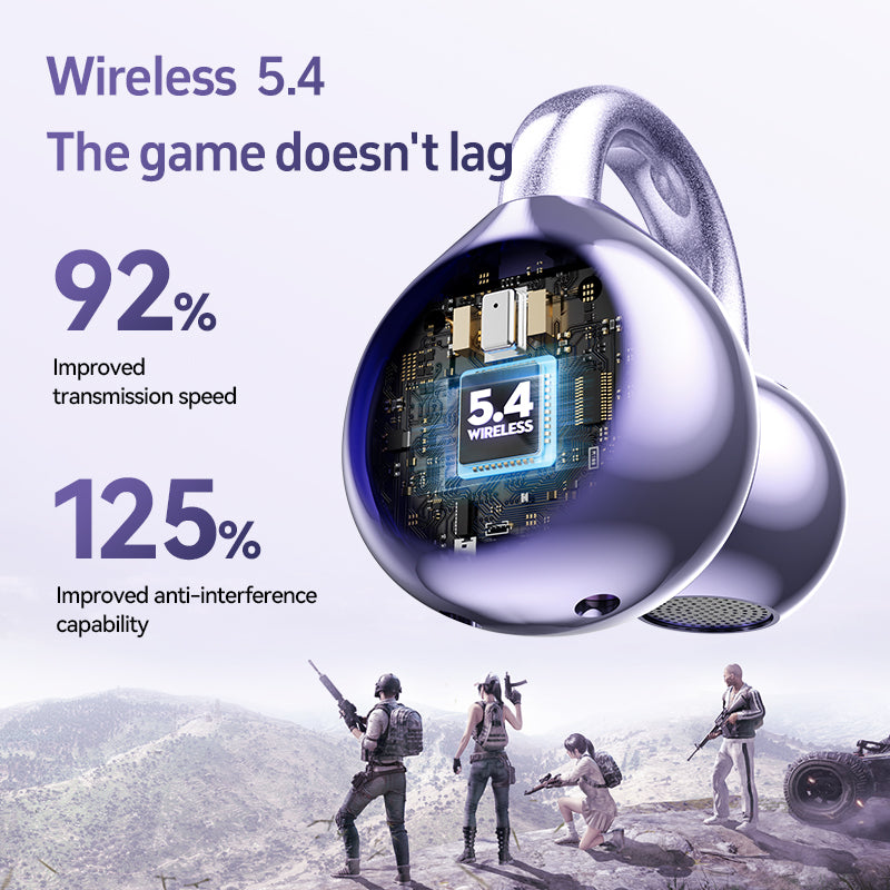 M97 In-ear Design Wireless Earphone with Real-time Translation, Noise Cancelling, Bone Conduction Earbuds with Charging Case, Bluetooth-compatible for Sports, Gaming, Calling