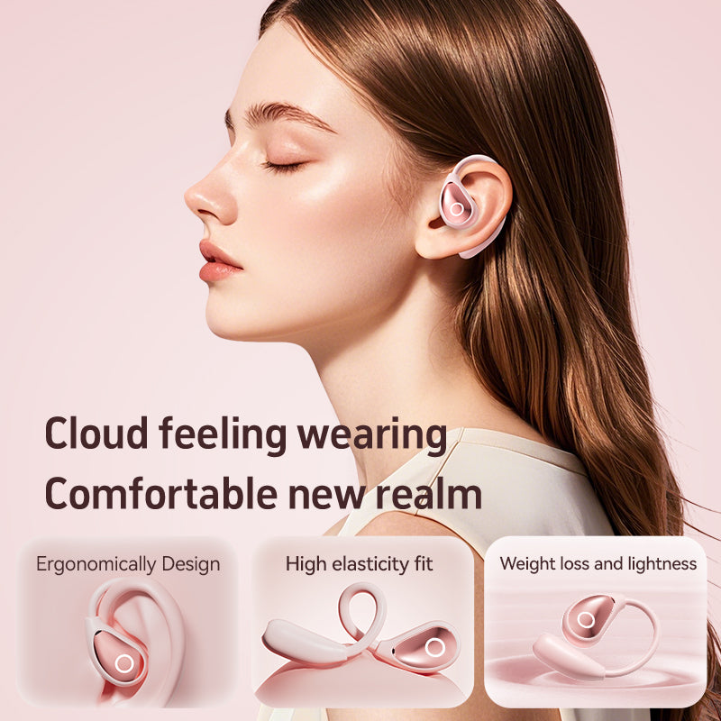 M95 Open-Ear Wireless Bluetooth 5.4 Headphones – Over-Ear Sport Earbuds with Air Conduction, HiFi Stereo & Long Battery Life for Running & Workout.