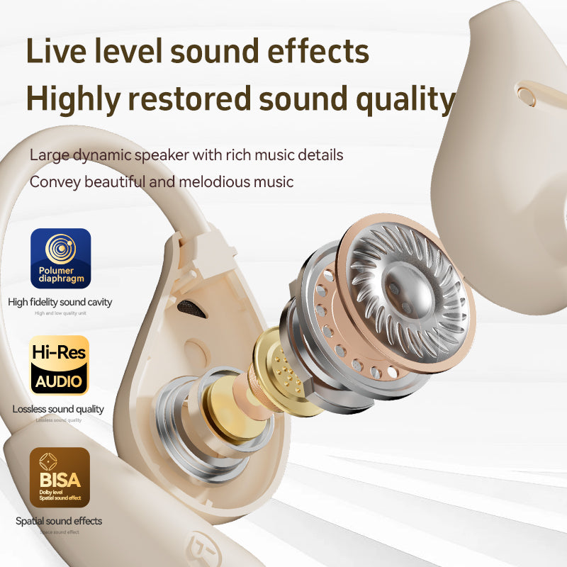 M96 AI Language Translator Earphones, Support 144 Languages, Bluetooth Translator Device, Two-Way Translator Earphones, Suitable for Language Learning, Travel and Business.