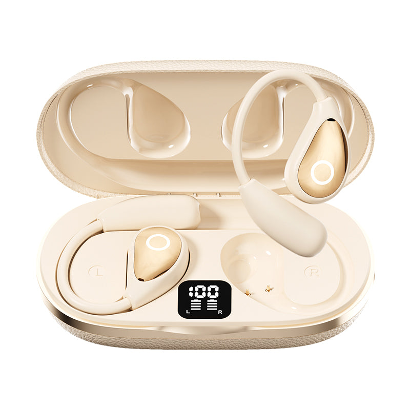 M96 AI Language Translator Earphones, Support 144 Languages, Bluetooth Translator Device, Two-Way Translator Earphones, Suitable for Language Learning, Travel and Business.