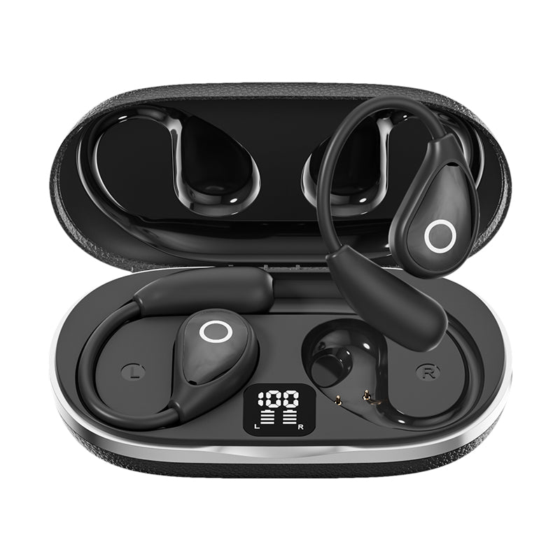 M96 AI Language Translator Earphones, Support 144 Languages, Bluetooth Translator Device, Two-Way Translator Earphones, Suitable for Language Learning, Travel and Business.